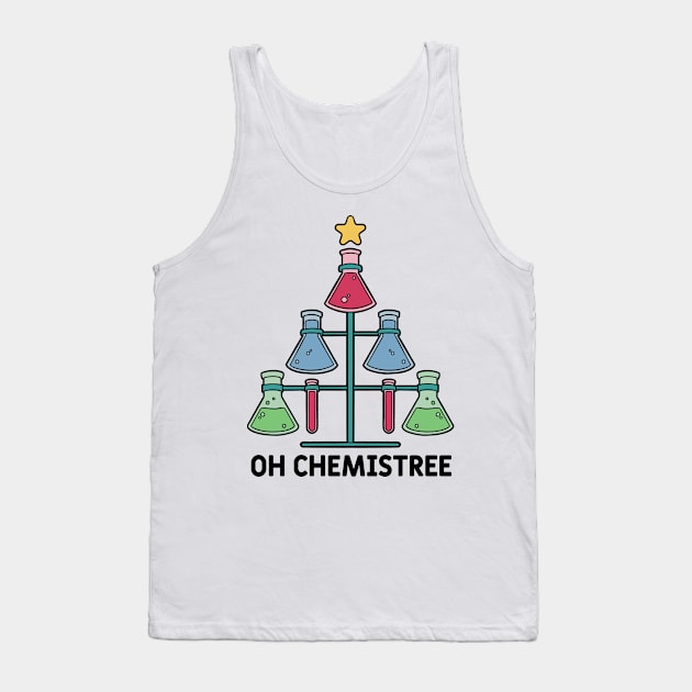 OH Chemistree Funny Chemistry Christmas Tree Tank Top by Krishnansh W.